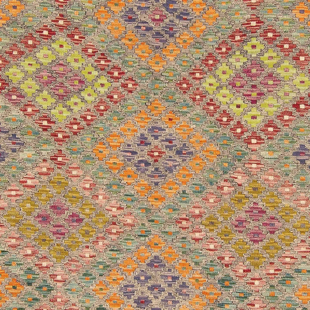 Tapis Kelim - Splash - 241 x 202 cm - multicolore
