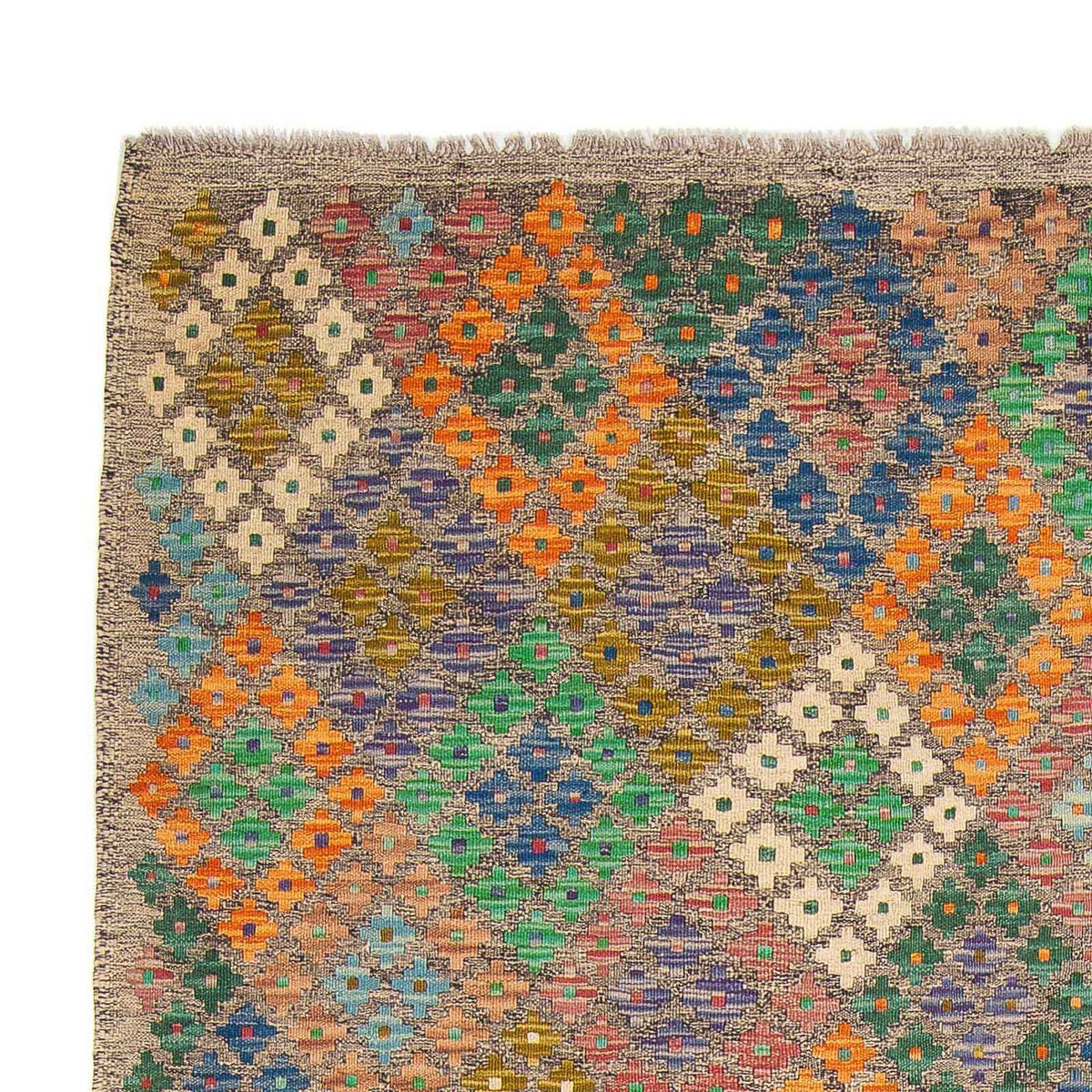 Tapis Kelim - Splash - 290 x 202 cm - multicolore