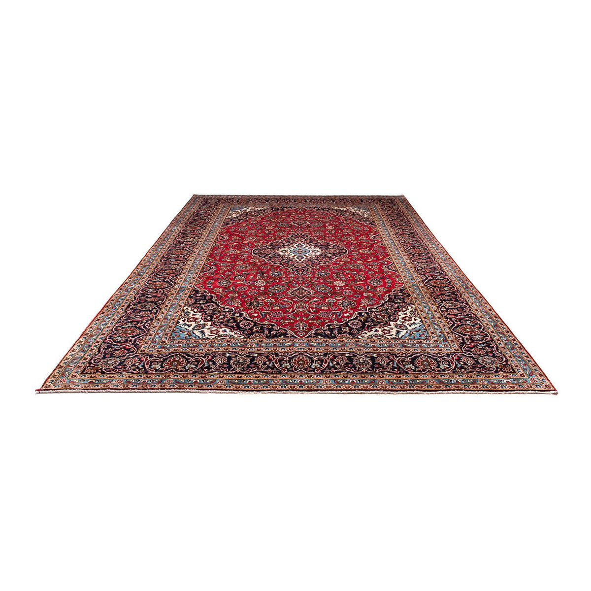Tapis persan - Keshan - 354 x 253 cm - rouge foncé