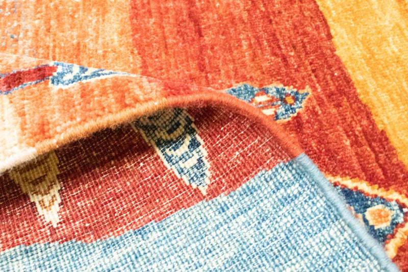 Tapis Gabbeh - Loribaft Persan - 206 x 157 cm - multicolore