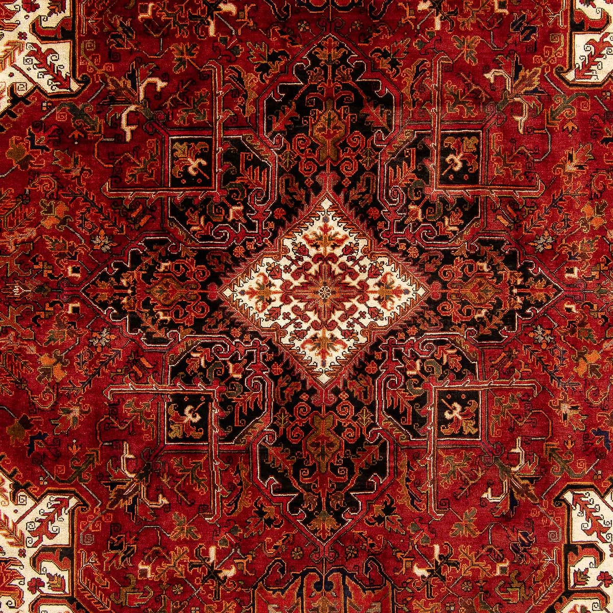 Tapis persan - Nomadic - 400 x 300 cm - rouge foncé