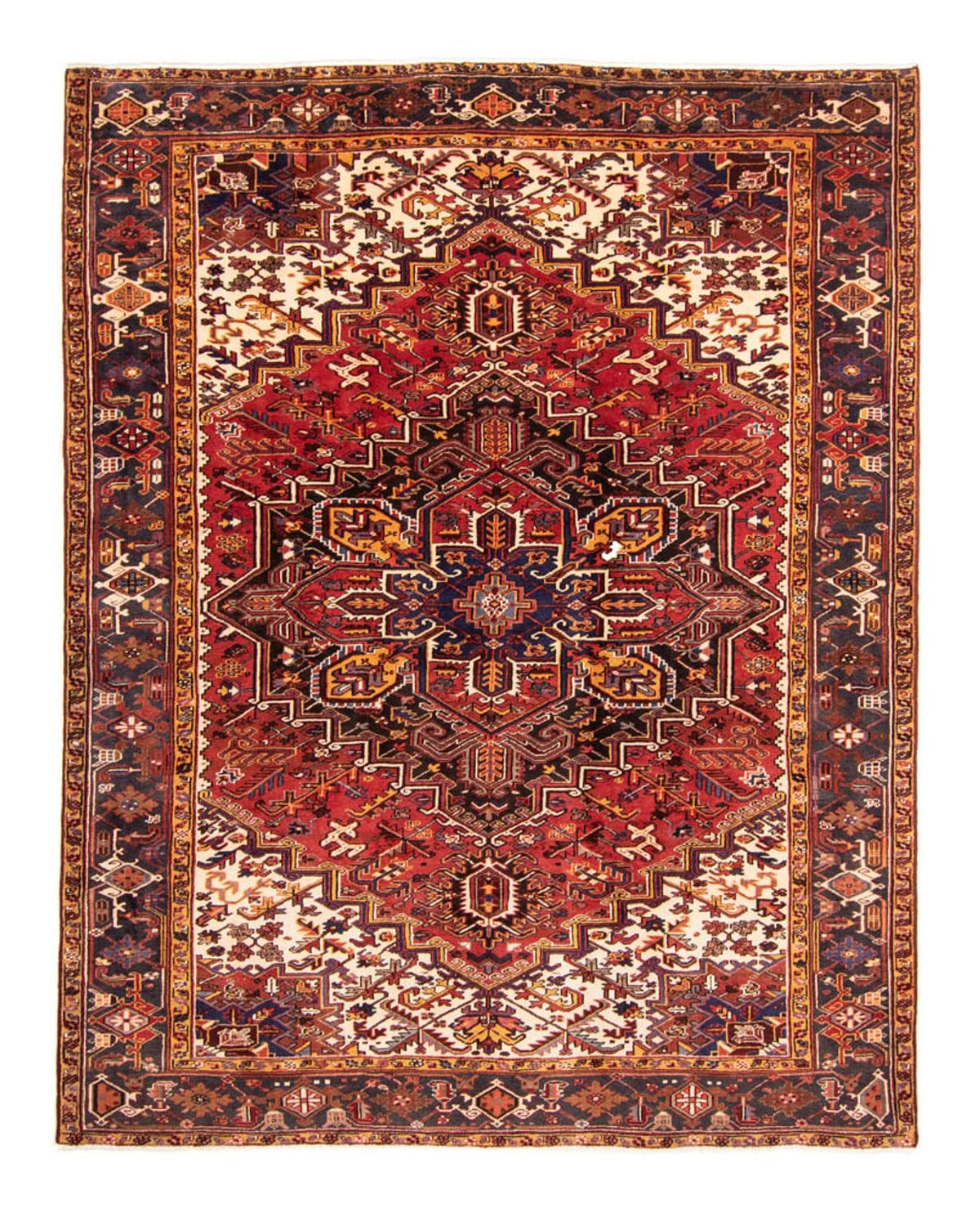 Tapis persan - Nomadic - 329 x 254 cm - rouge foncé