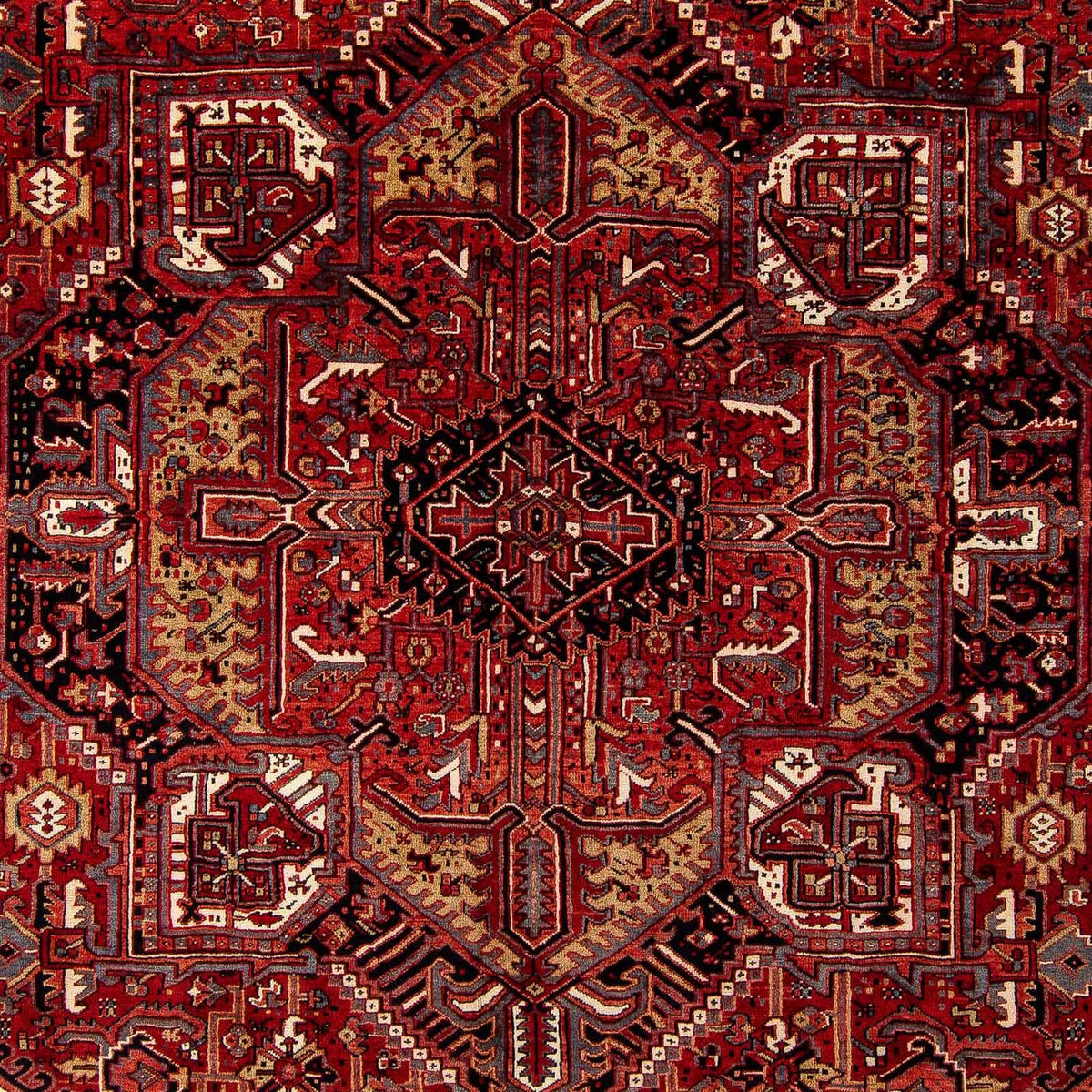 Tapis persan - Nomadic - 410 x 306 cm - rouge foncé