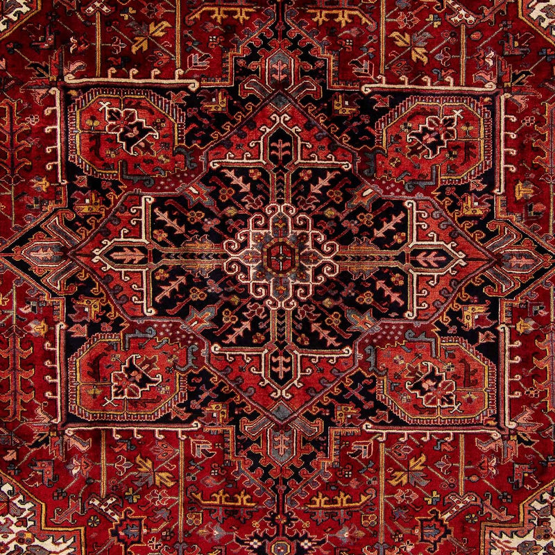 Tapis persan - Nomadic - 380 x 310 cm - rouge foncé