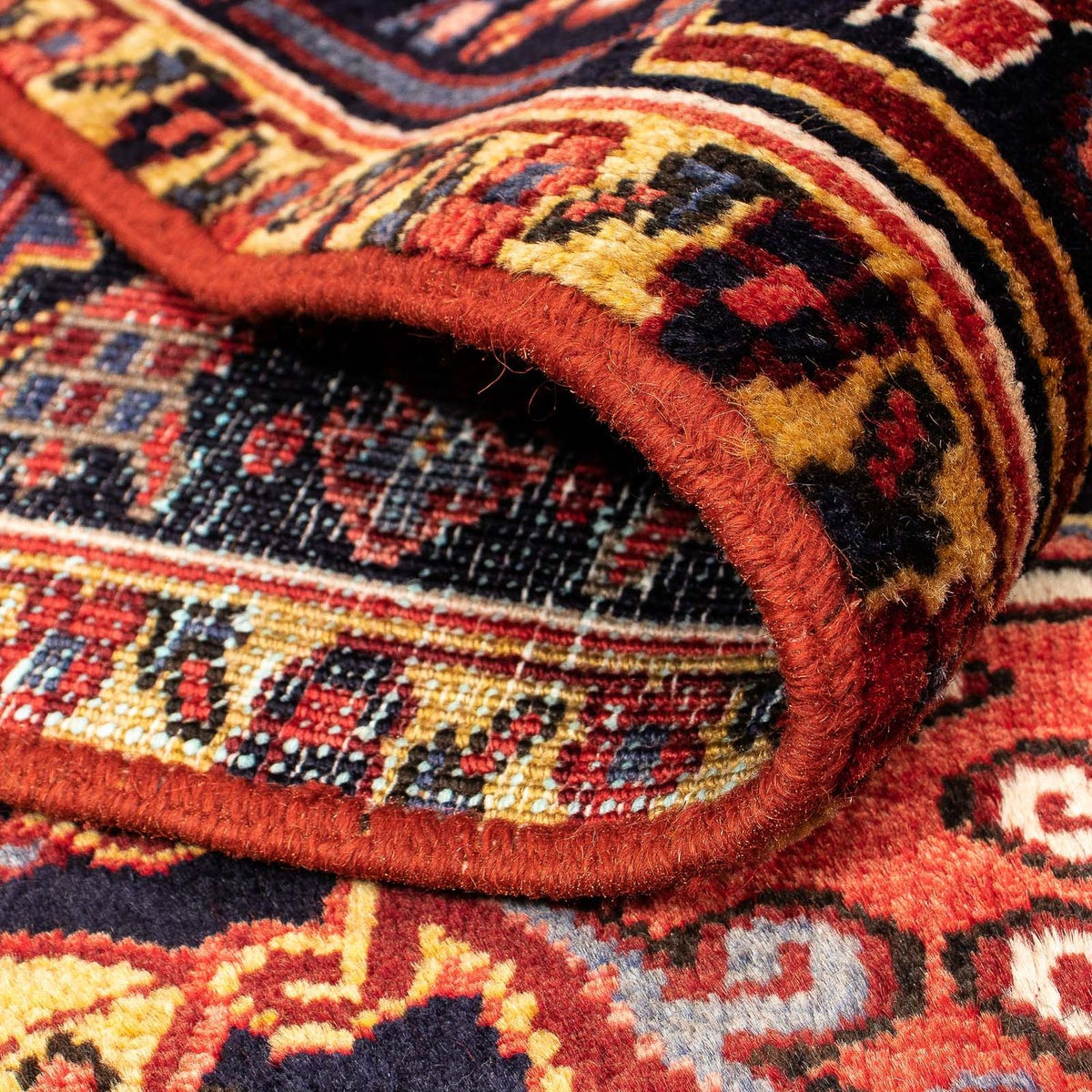 Tapis persan - Nomadic - 380 x 310 cm - rouge foncé