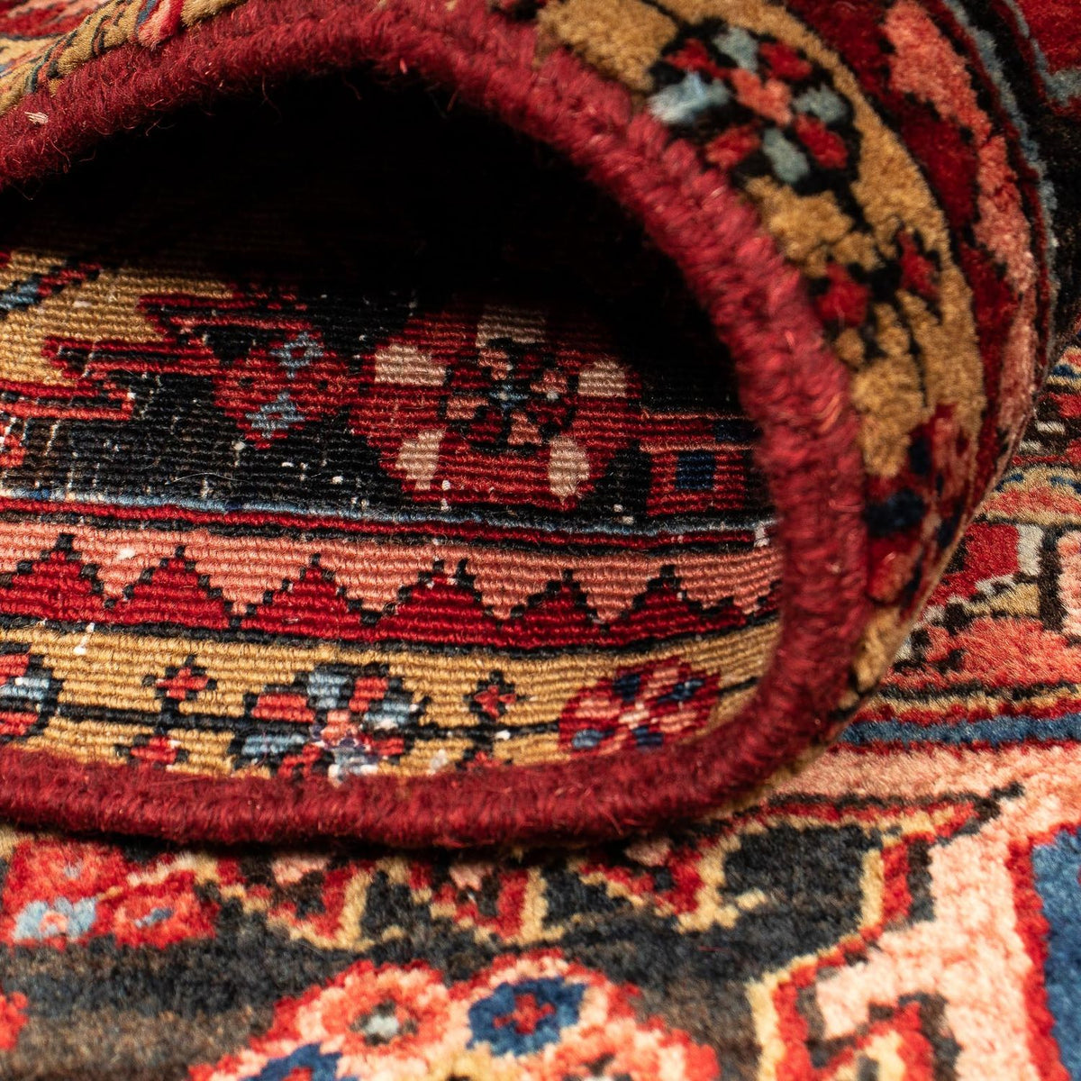 Tapis persan - Nomadic - 397 x 304 cm - rouge foncé