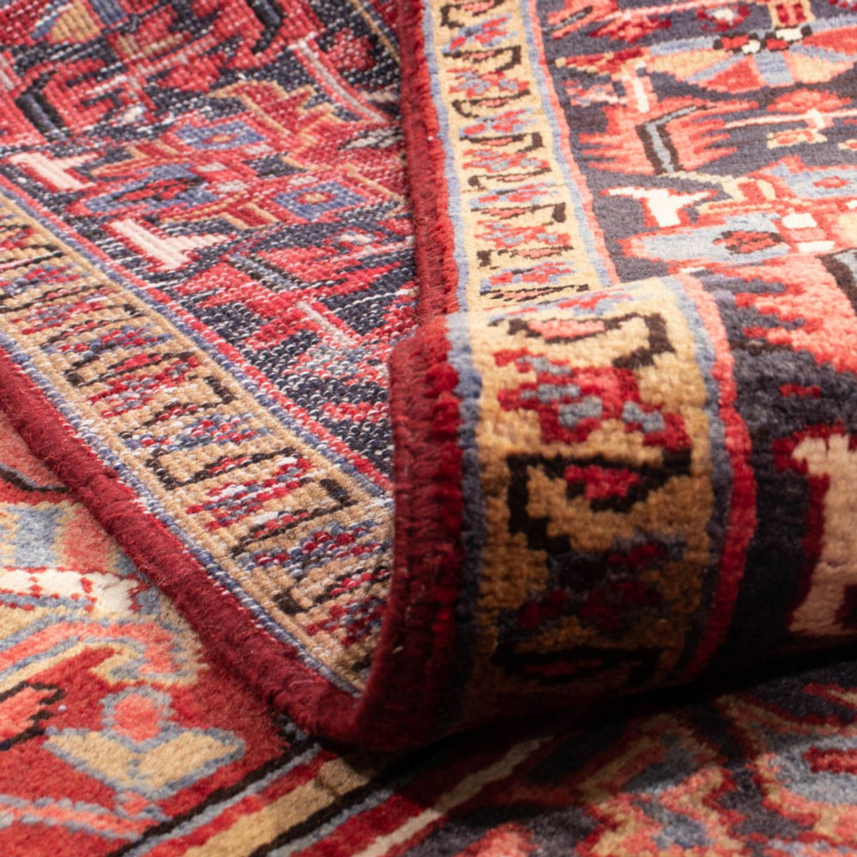 Tapis persan - Nomadic - 345 x 237 cm - rouge foncé