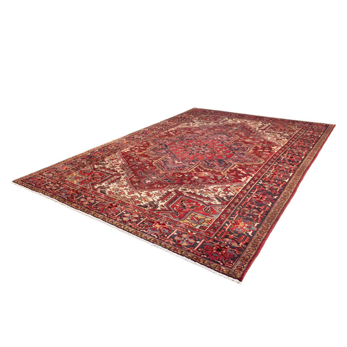 Tapis persan - Nomadic - 345 x 237 cm - rouge foncé
