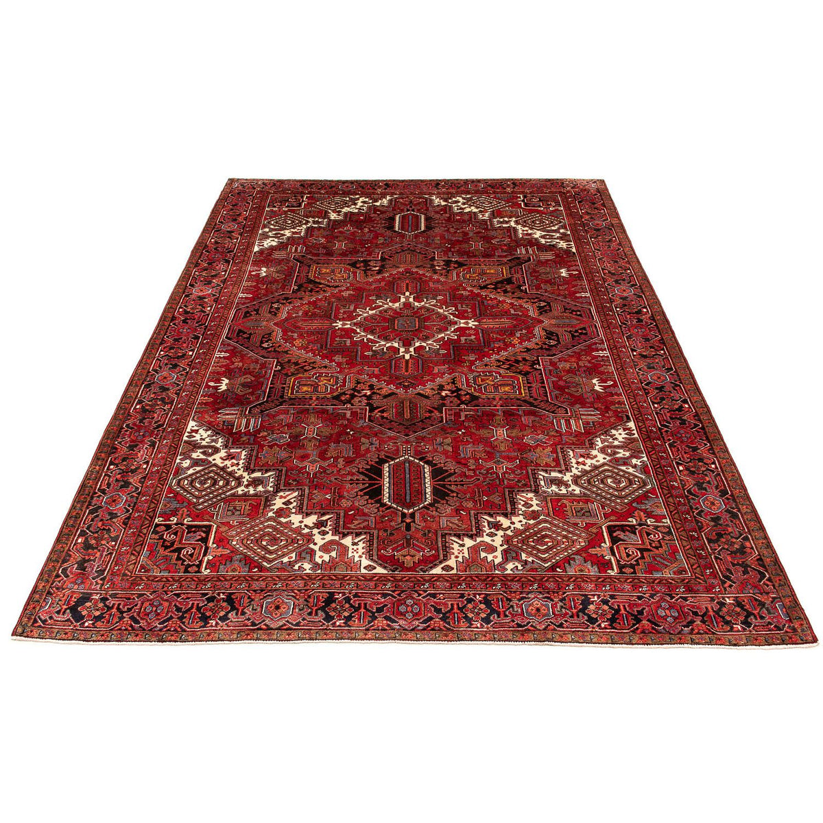 Tapis persan - Nomadic - 390 x 300 cm - rouge foncé