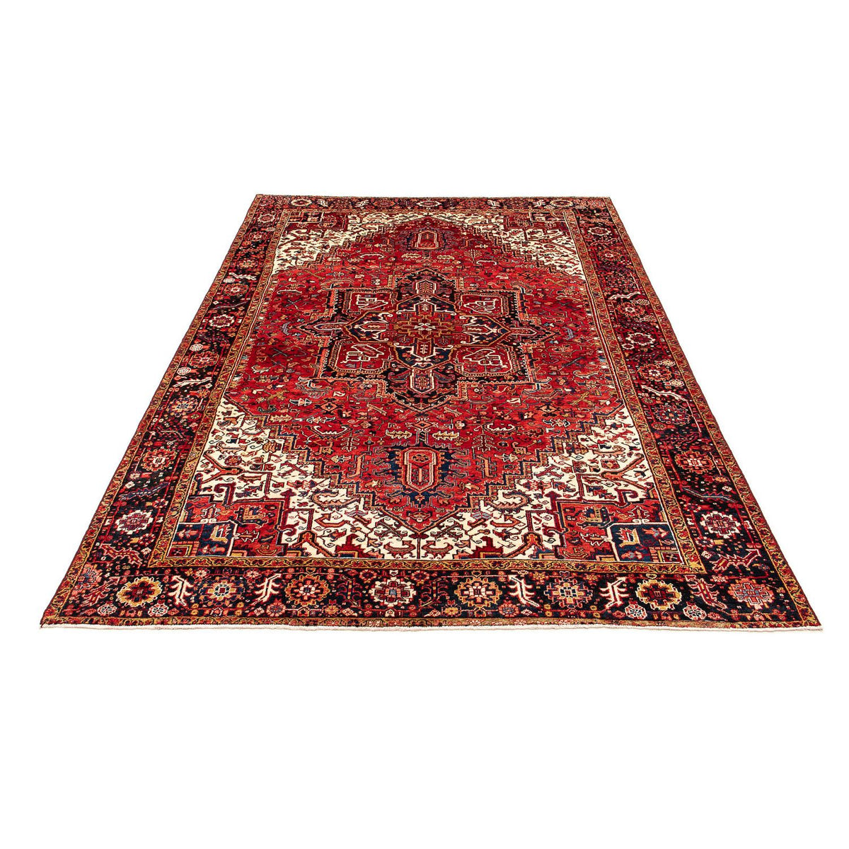Tapis persan - Nomadic - 384 x 280 cm - rouge foncé