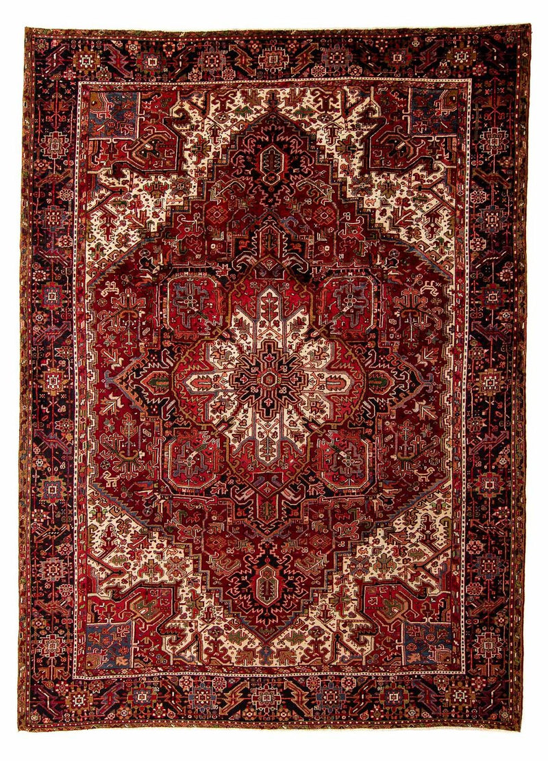 Tapis persan - Nomadic - 388 x 300 cm - rouge foncé