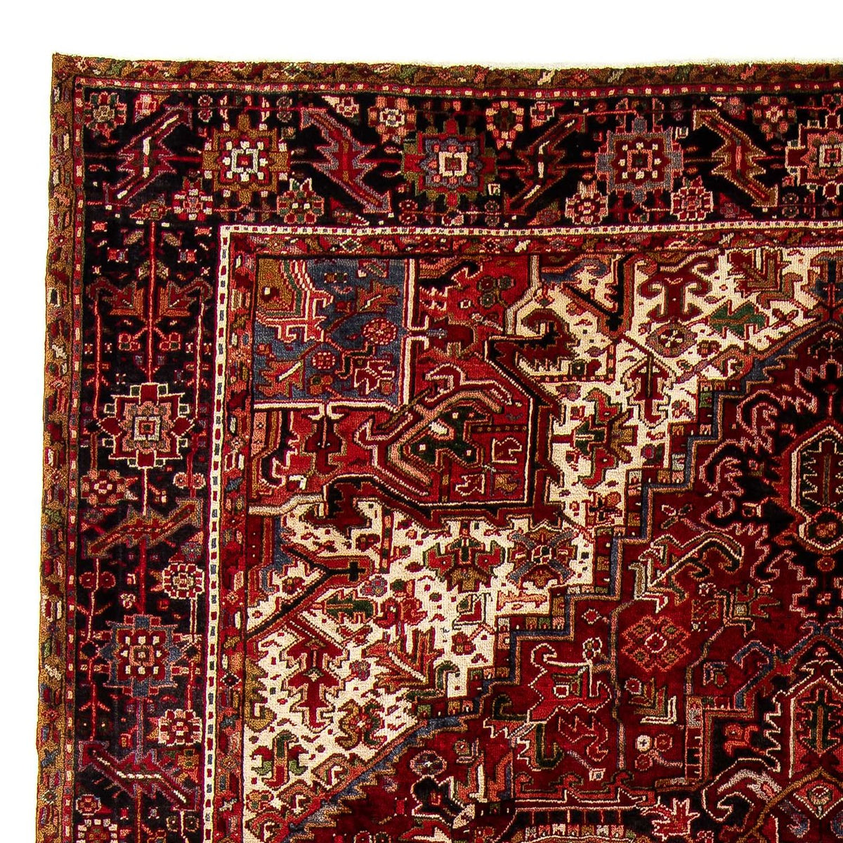 Tapis persan - Nomadic - 388 x 300 cm - rouge foncé