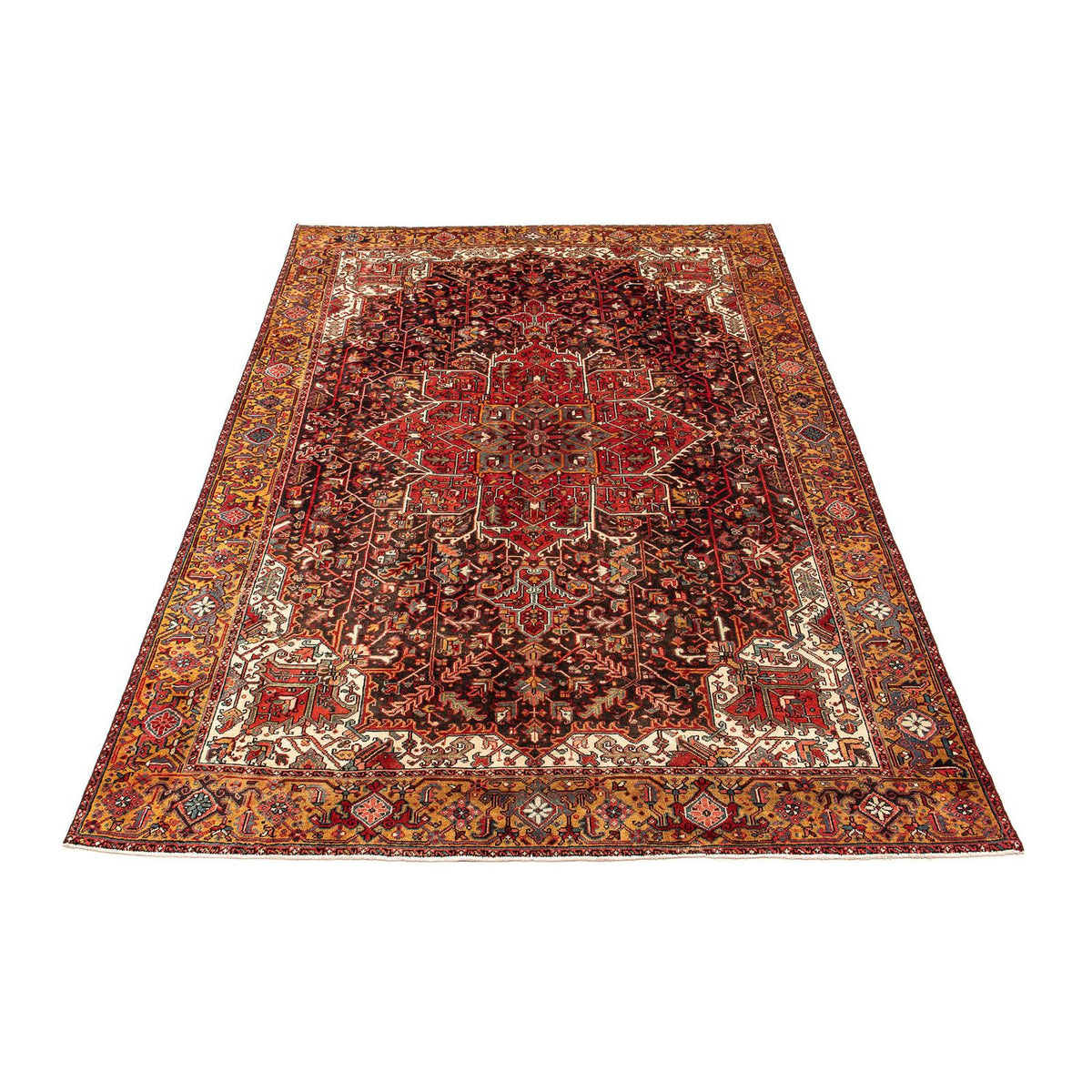 Tapis persan - Nomadic - 388 x 282 cm - rouge foncé