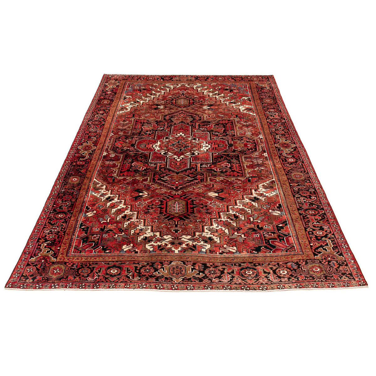 Tapis persan - Nomadic - 390 x 295 cm - rouge foncé