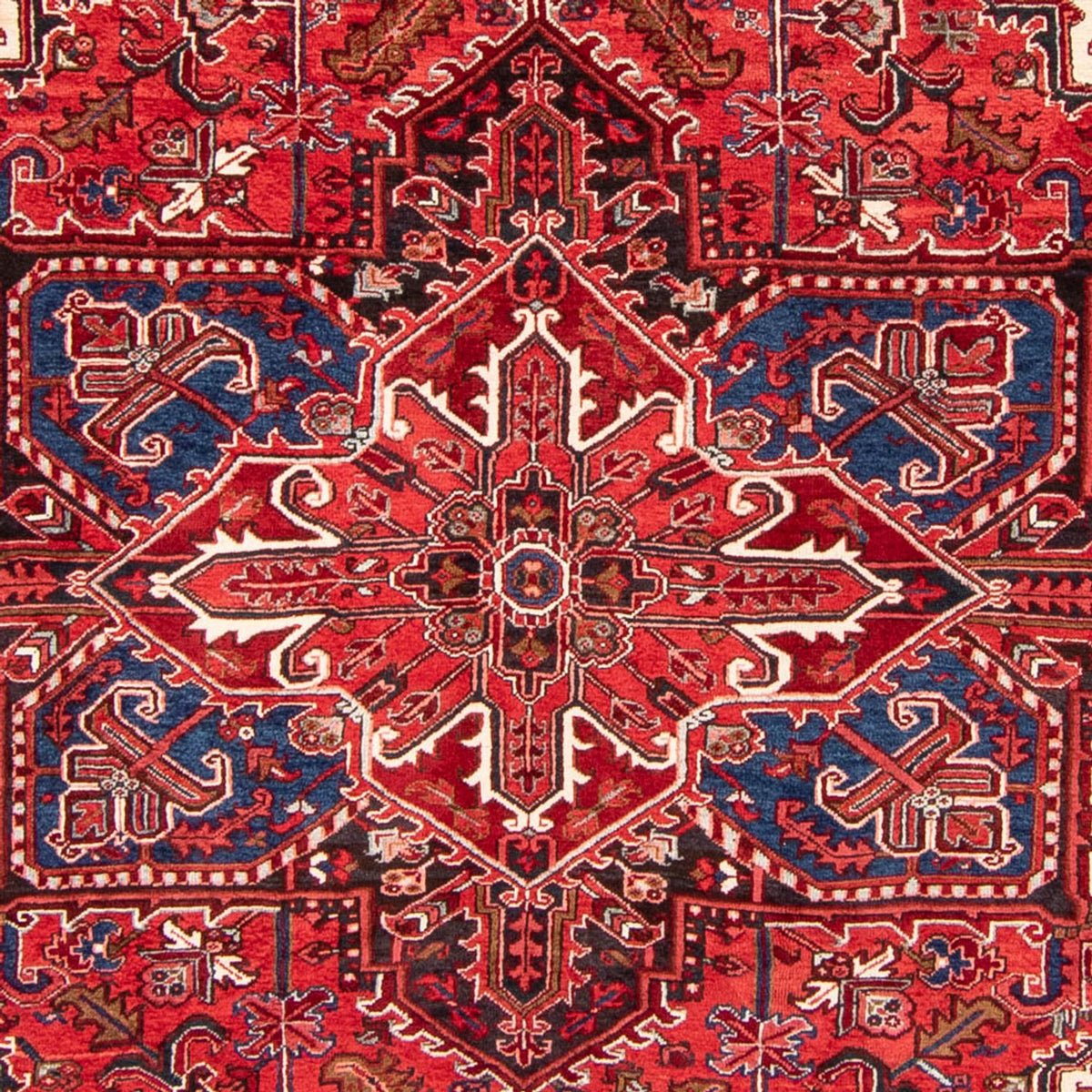Tapis persan - Nomadic - 350 x 238 cm - rouge foncé
