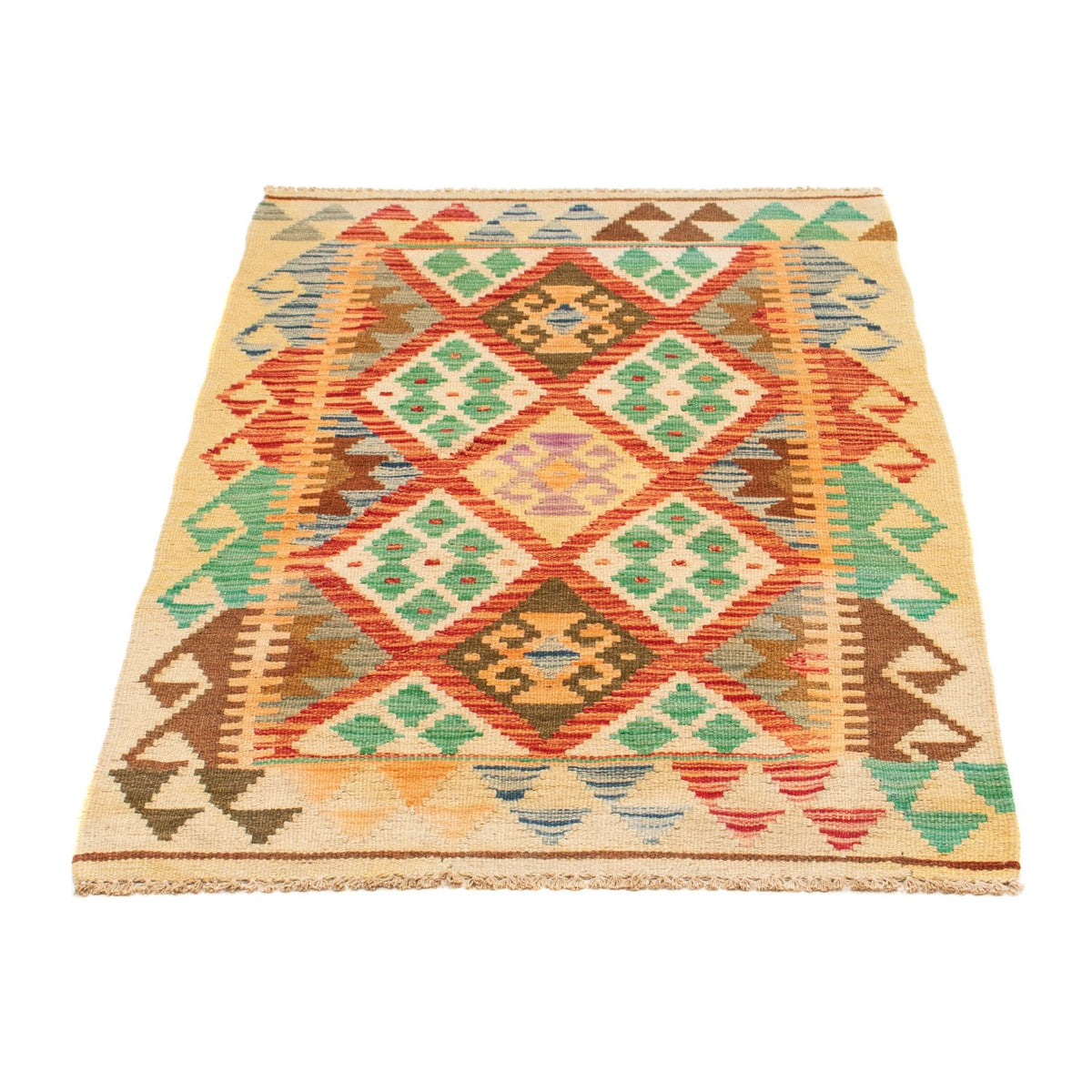 Tapis Kelim - Splash - 125 x 80 cm - multicolore