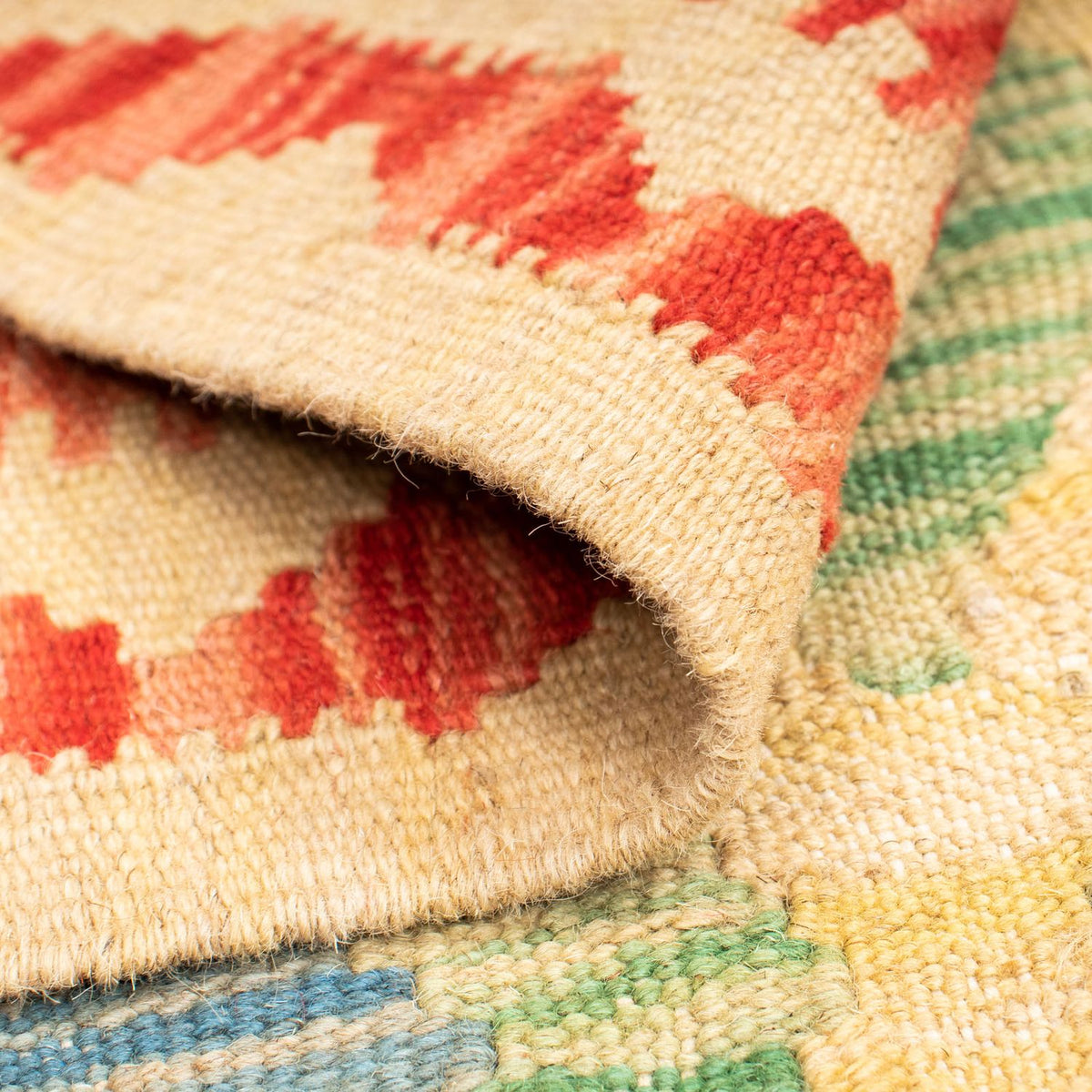 Tapis Kelim - Splash - 125 x 80 cm - multicolore