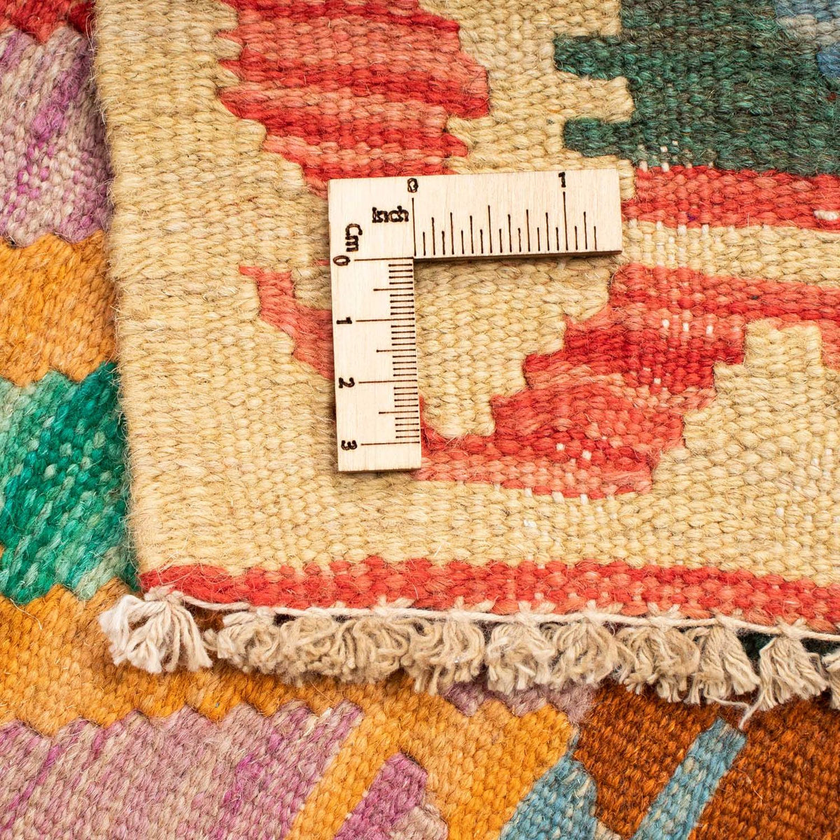 Tapis Kelim - Splash - 125 x 80 cm - multicolore