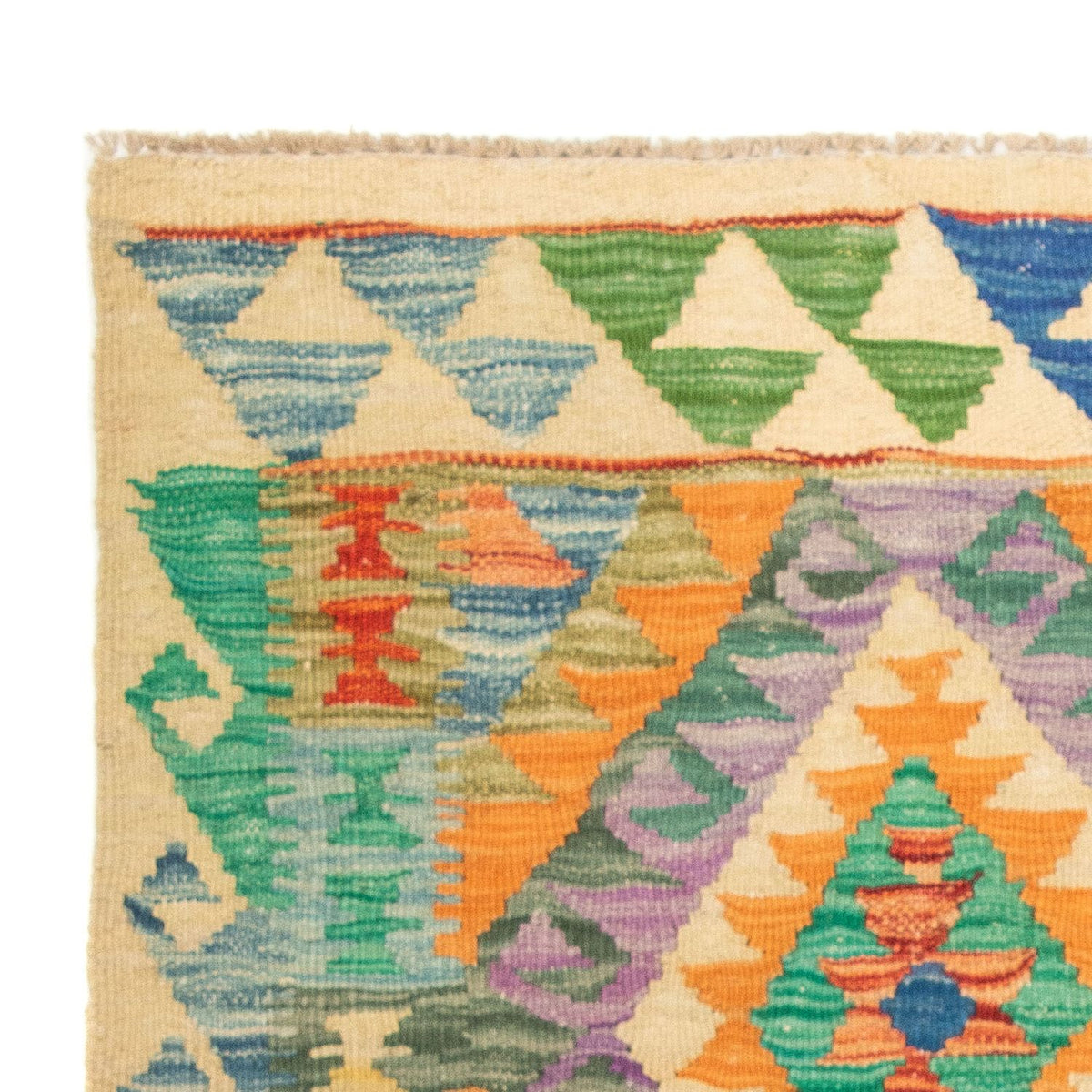 Tapis Kelim - Splash - 125 x 80 cm - multicolore