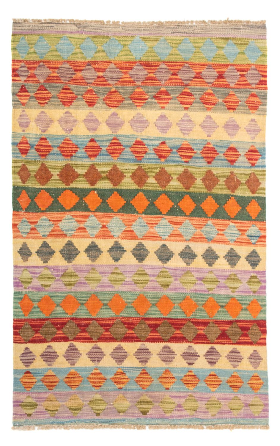 Tapis Kelim - Splash - 125 x 80 cm - multicolore