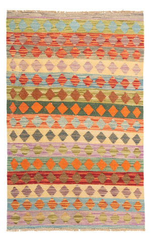 Tapis Kelim - Splash - 125 x 80 cm - multicolore