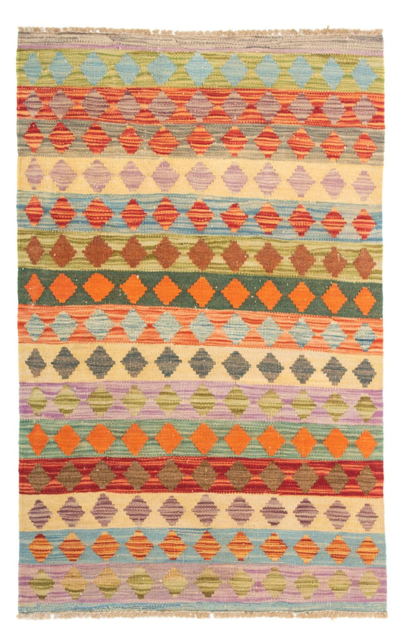 Tapis Kelim - Splash - 125 x 80 cm - multicolore