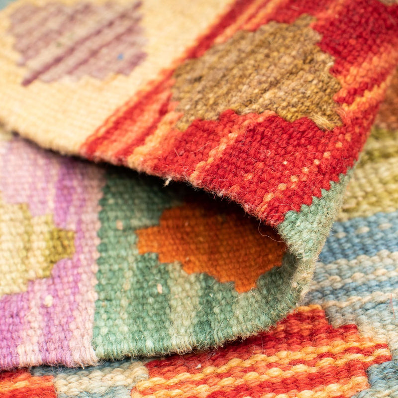 Tapis Kelim - Splash - 125 x 80 cm - multicolore