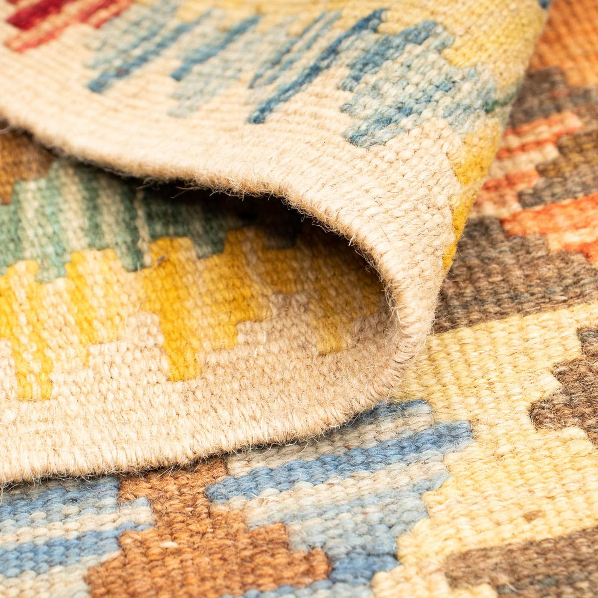 Tapis Kelim - Splash - 125 x 80 cm - multicolore