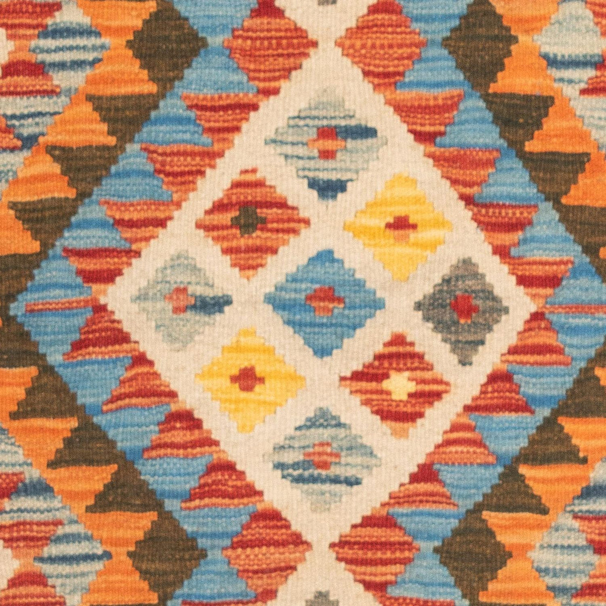 Tapis Kelim - Splash - 125 x 80 cm - multicolore