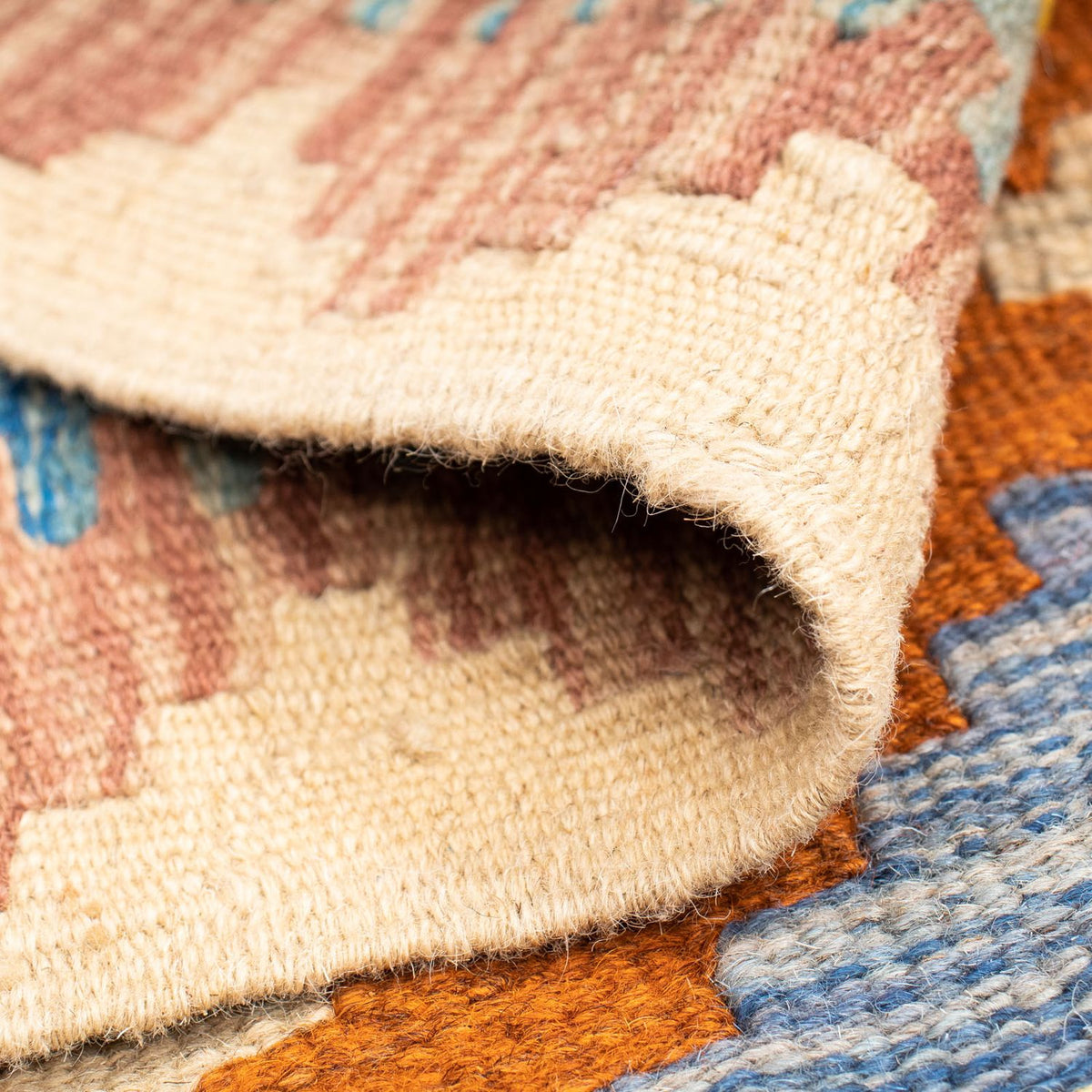 Tapis Kelim - Splash - 125 x 80 cm - multicolore