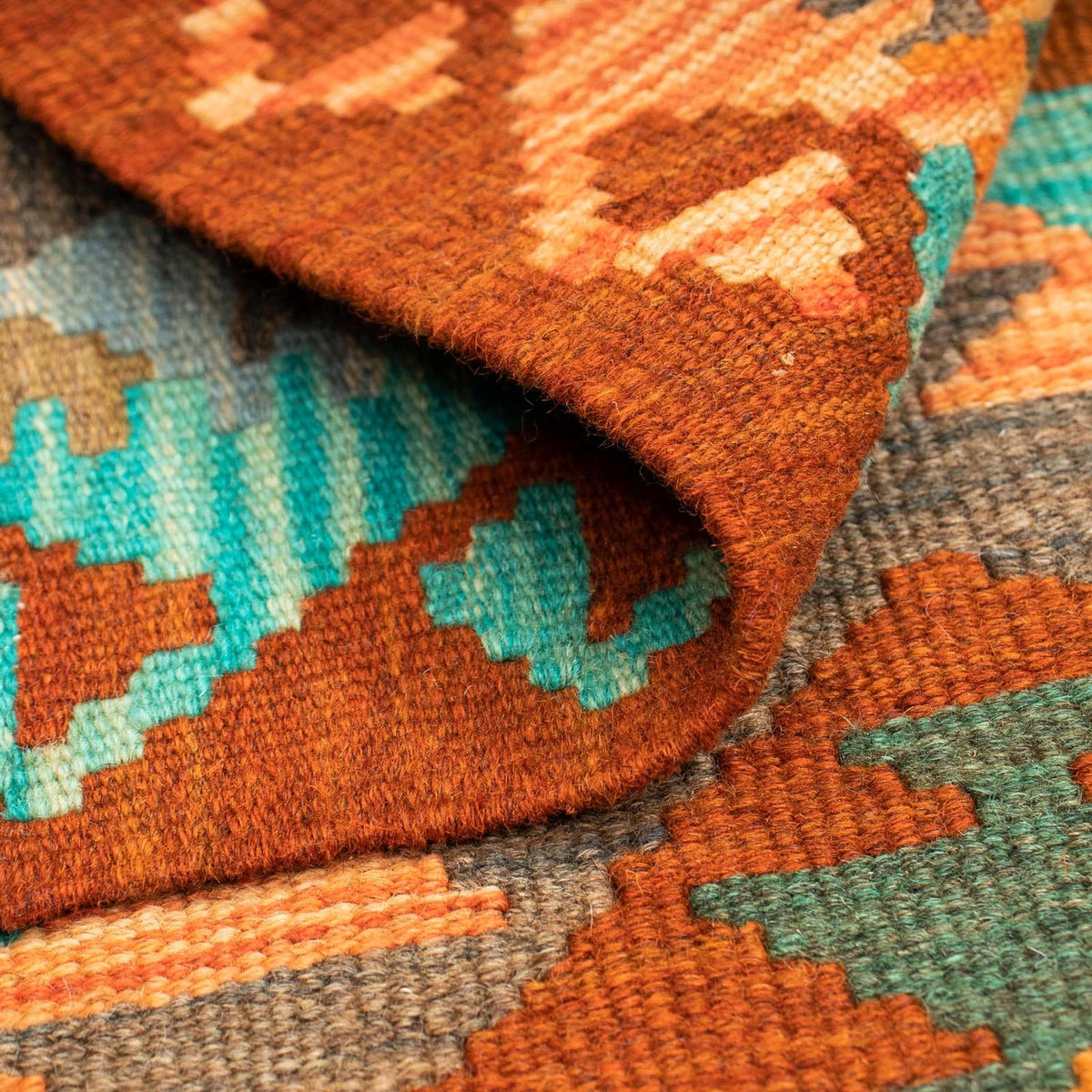 Tapis Kelim - Splash - 125 x 80 cm - multicolore