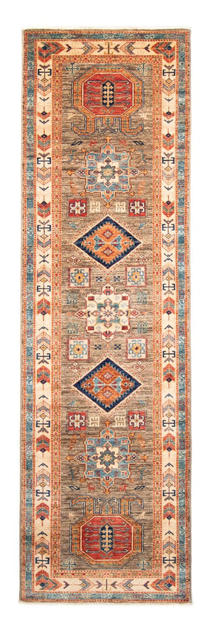 Tapis de couloir Tapis Ziegler - Kazak - 249 x 73 cm - marron clair