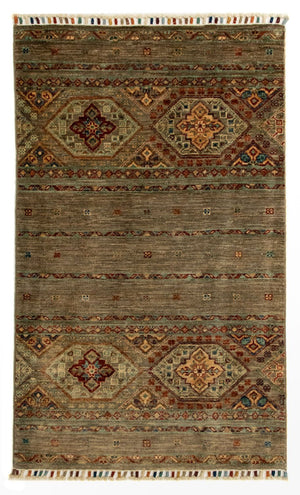 Tapis Ziegler - Moderne - 124 x 74 cm - marron foncé