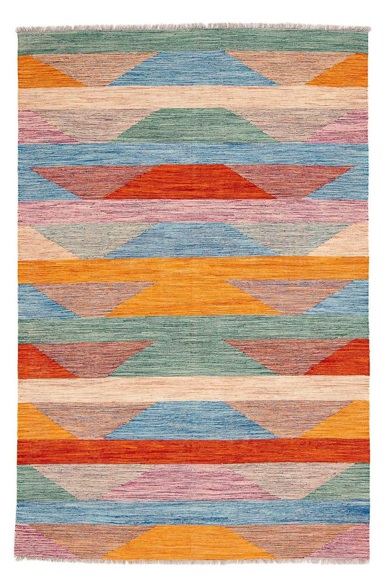 Tapis Kelim - Splash - 244 x 159 cm - multicolore