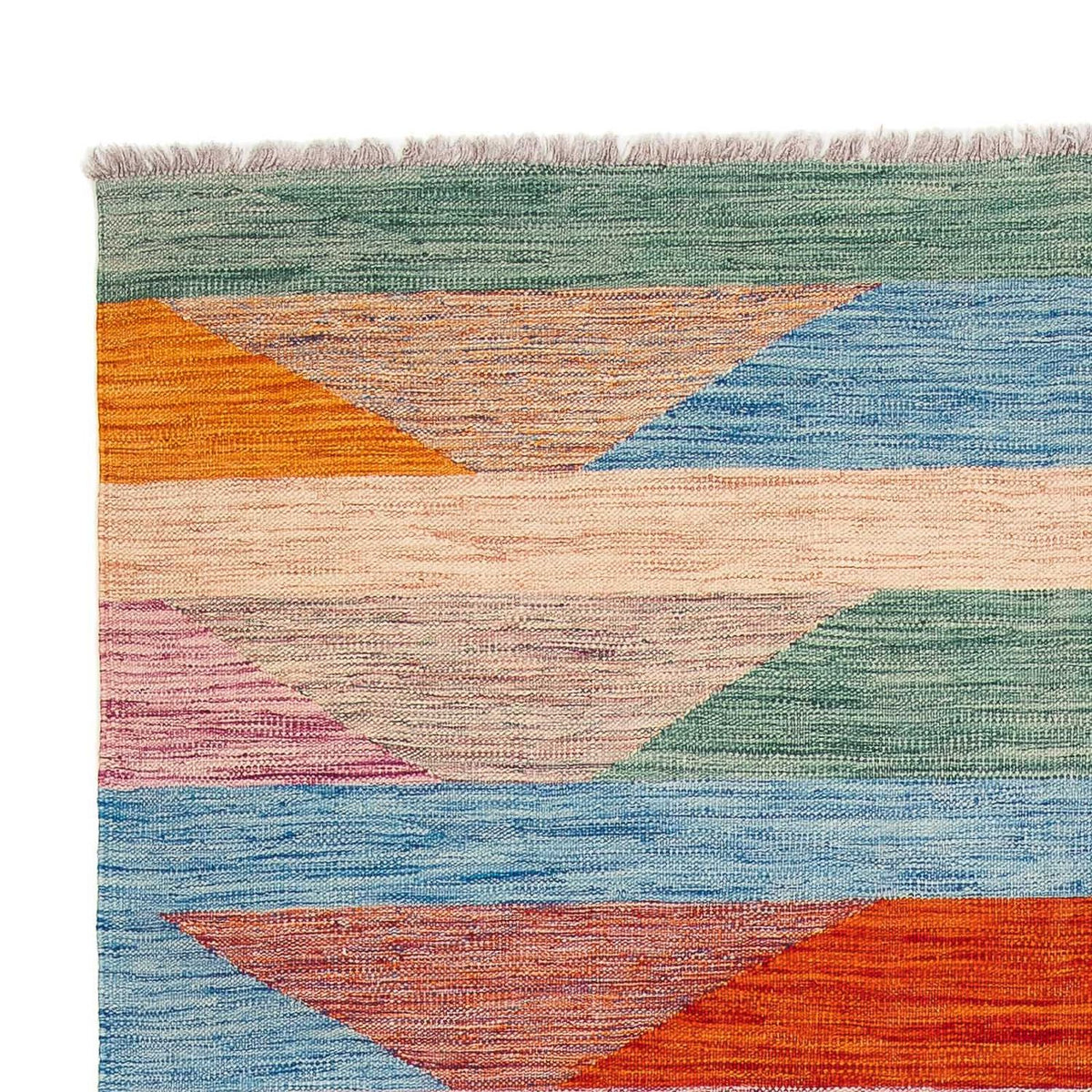 Tapis Kelim - Splash - 244 x 159 cm - multicolore