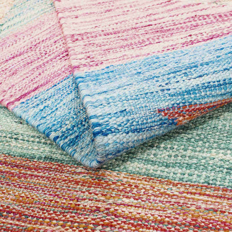 Tapis Kelim - Splash - 244 x 159 cm - multicolore