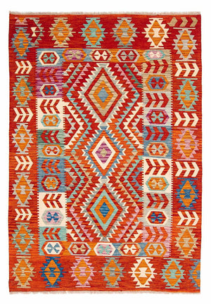 Tapis Kelim - Splash - 236 x 170 cm - multicolore