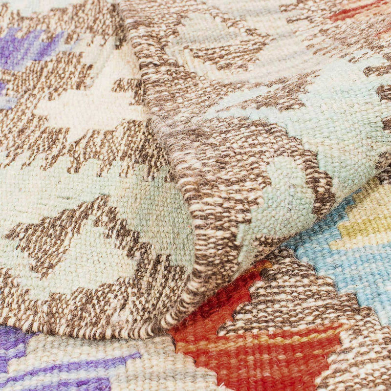 Tapis Kelim - Splash - 205 x 156 cm - multicolore