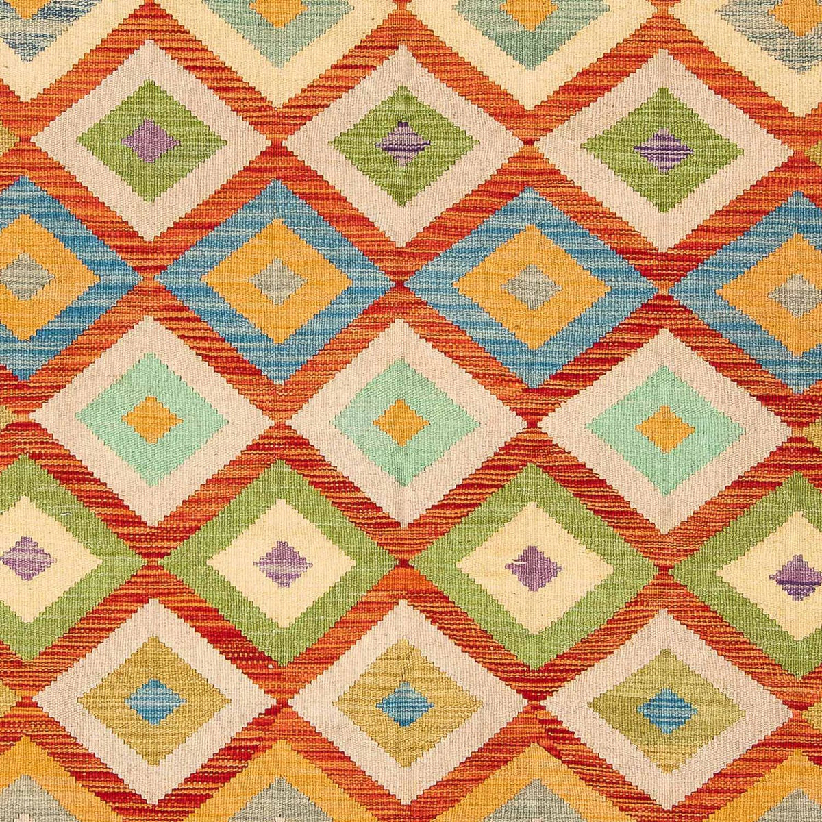 Tapis Kelim - Splash - 241 x 171 cm - multicolore