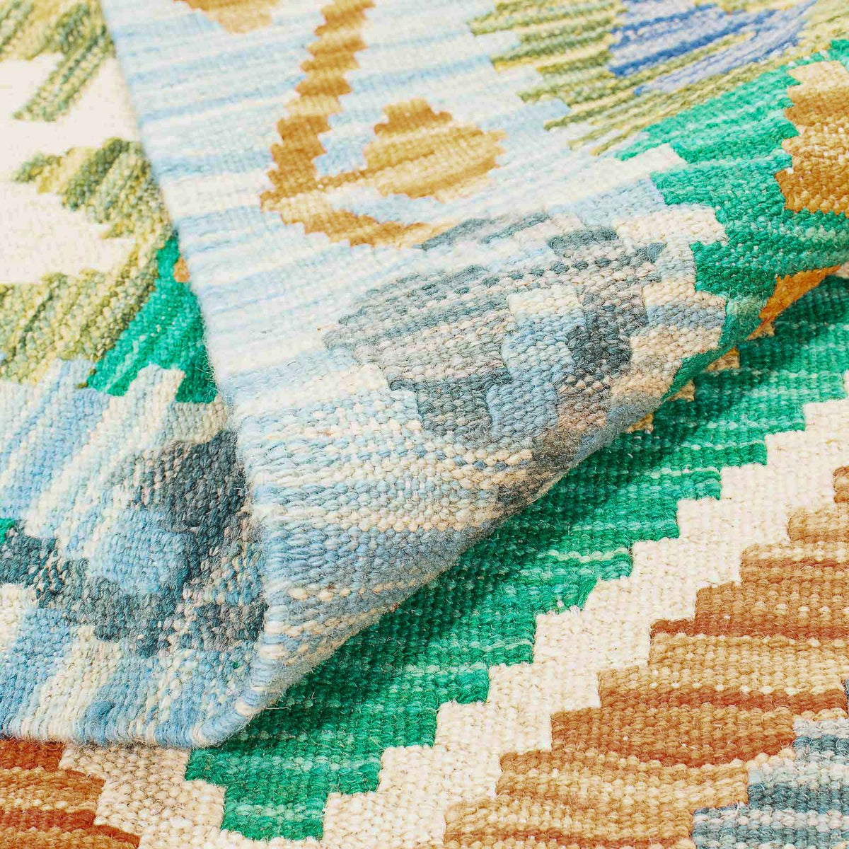 Tapis Kelim - Splash - 245 x 185 cm - multicolore
