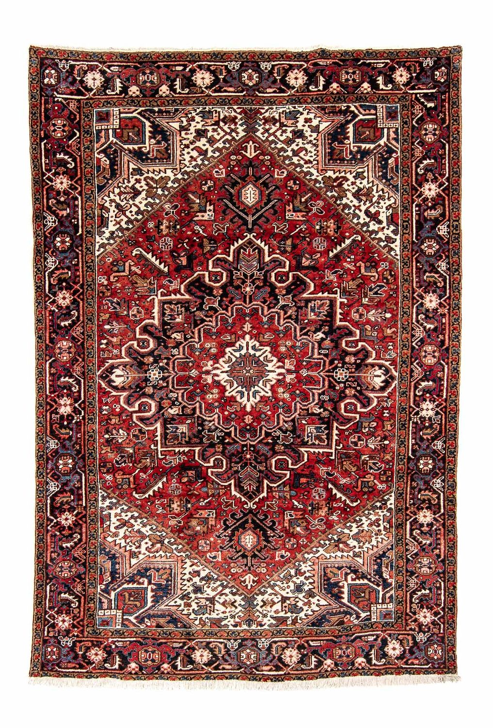 Tapis persan - Nomadic - 323 x 231 cm - rouge foncé