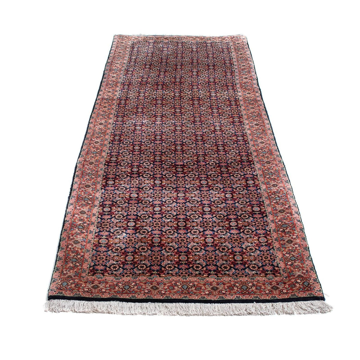 Tapis de couloir Tapis persan - Bidjar - 296 x 94 cm - marron