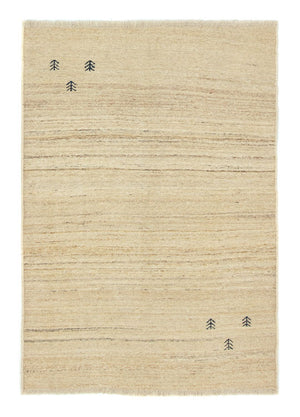 Tapis Gabbeh - Persan - 157 x 110 cm - beige