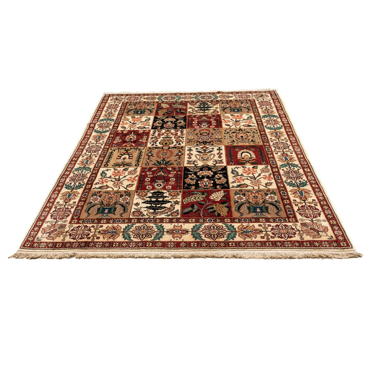Tapis persan - Ghom - 313 x 209 cm - rouge foncé