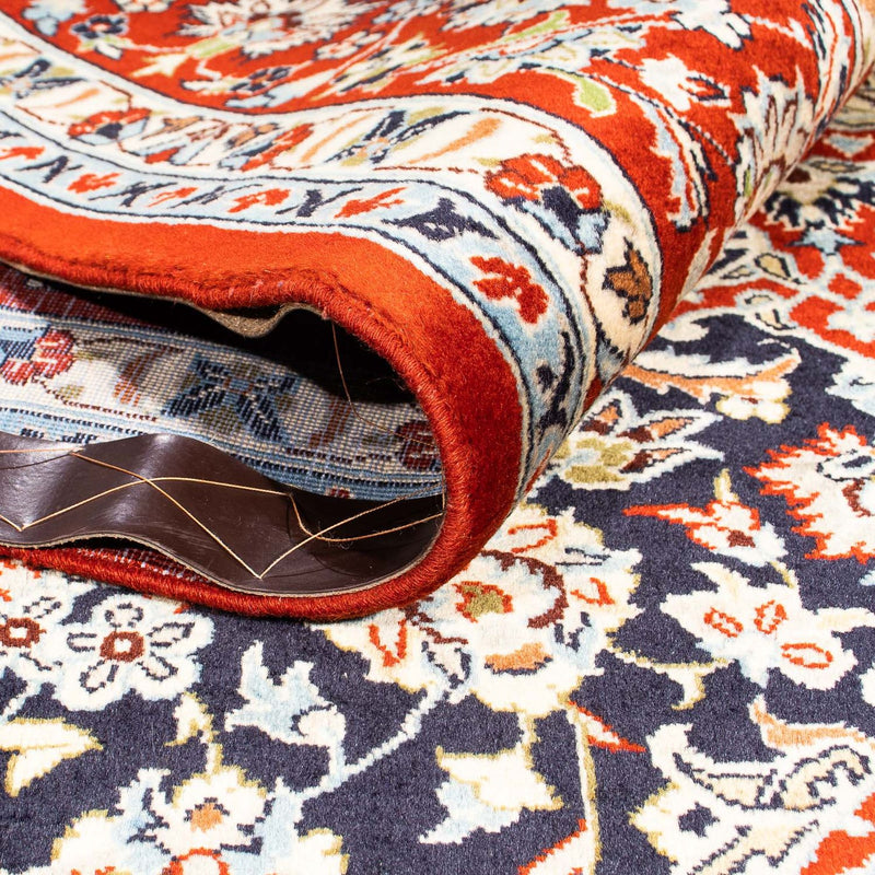 Tapis persan - Keshan - 293 x 208 cm - bleu foncé