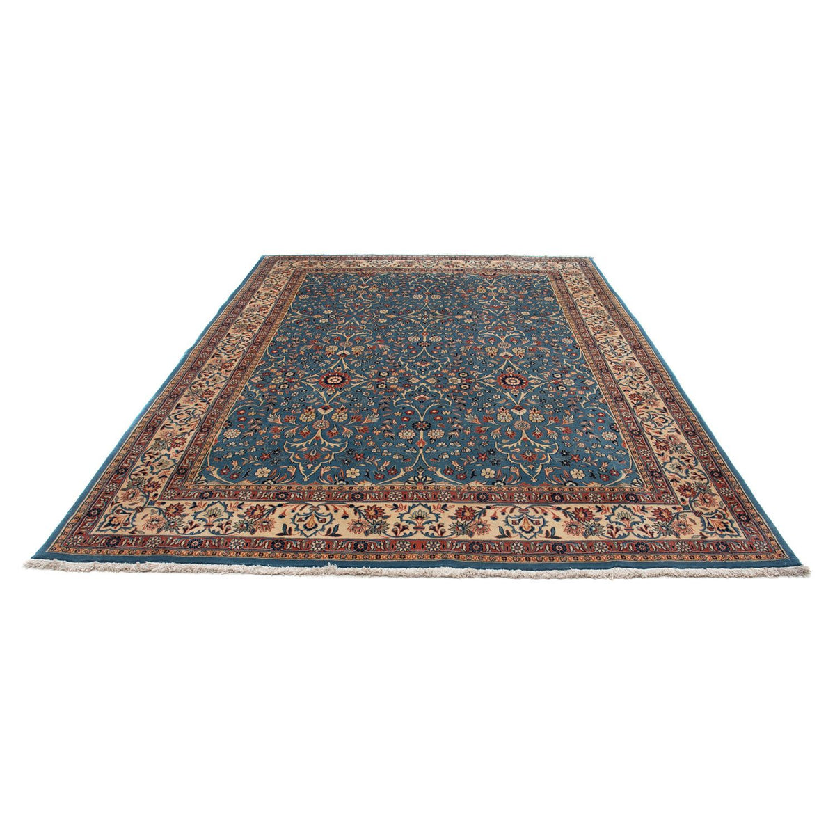 Tapis persan - Nomadic - 307 x 219 cm - bleu de mer