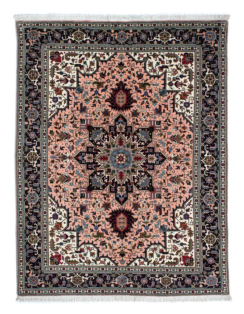 Tapis persan - Tabriz - Premium - 202 x 147 cm - rouge clair