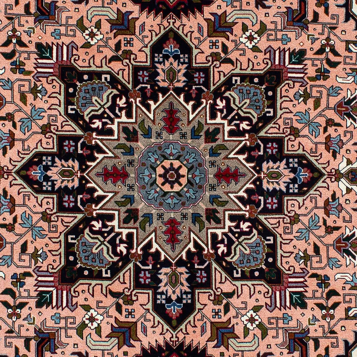 Tapis persan - Tabriz - Premium - 202 x 147 cm - rouge clair