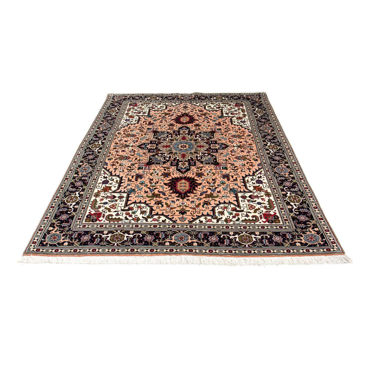 Tapis persan - Tabriz - Premium - 202 x 147 cm - rouge clair