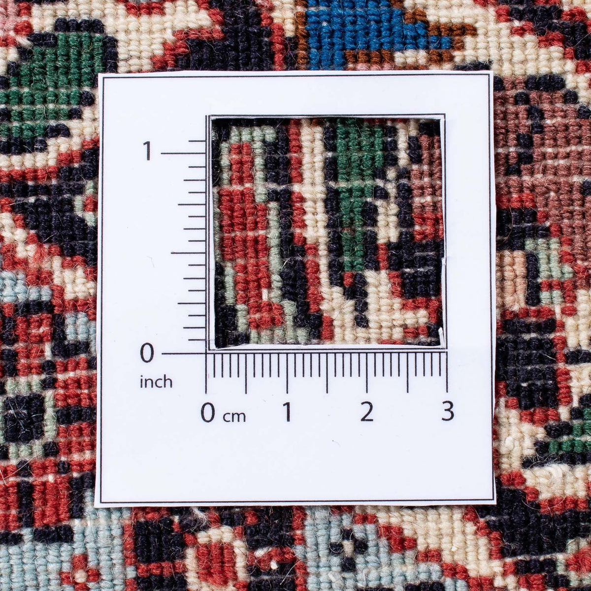 Tapis persan - Bidjar ronde  - 300 x 300 cm - rouge